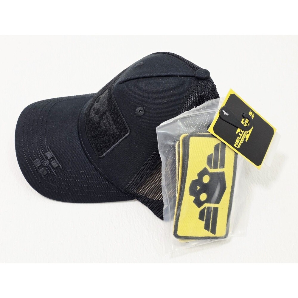 HELLDIVERS 2 Tactical Mesh SnapBack HAT w Patches Black Mad Engine NWT Cap